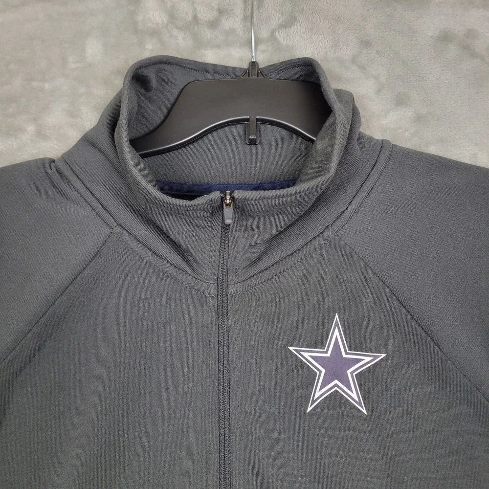 Dallas Cowboys Nike Dri-FIT Men's XL Dark Gray 1/4 Zip Warm Pullover Long Sleeve
